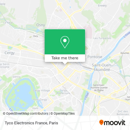 Tyco Electronics France map