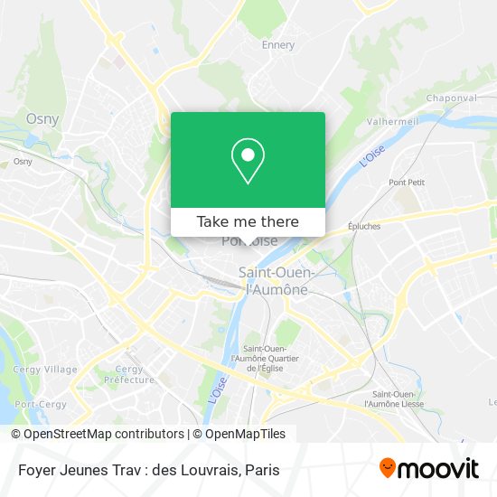 Foyer Jeunes Trav : des Louvrais map