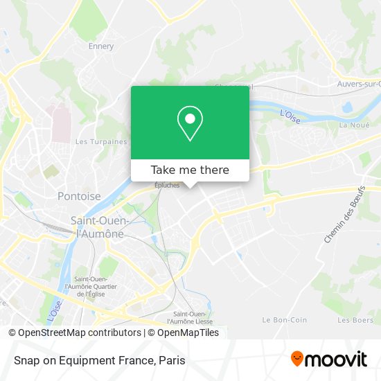 Mapa Snap on Equipment France