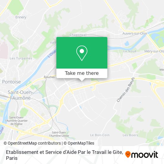 Mapa Etablissement et Service d'Aide Par le Travail le Gite