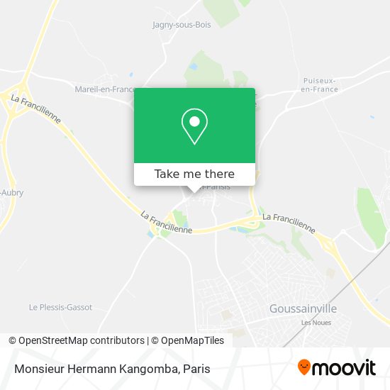 Mapa Monsieur Hermann Kangomba