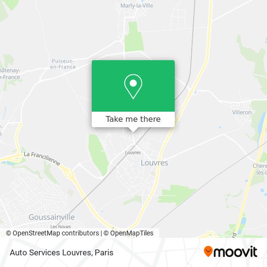 Mapa Auto Services Louvres