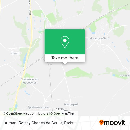 Airpark Roissy Charles de Gaulle map