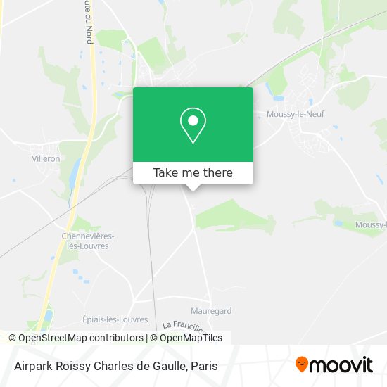 Mapa Airpark Roissy Charles de Gaulle