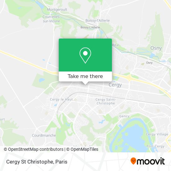 Cergy St Christophe map