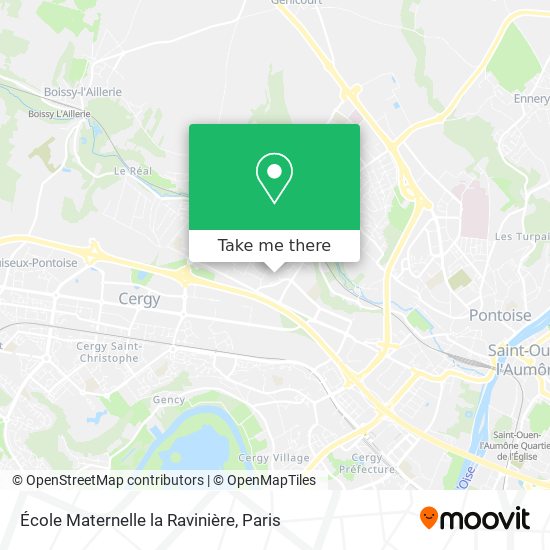 Mapa École Maternelle la Ravinière