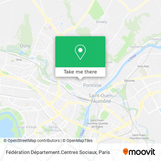 Fédération Département.Centres Sociaux map