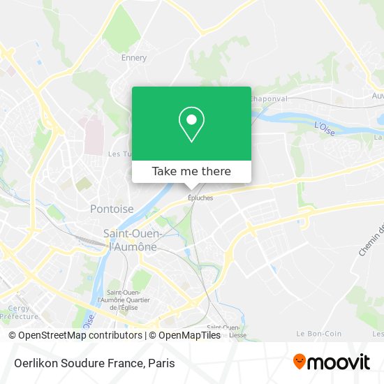 Mapa Oerlikon Soudure France