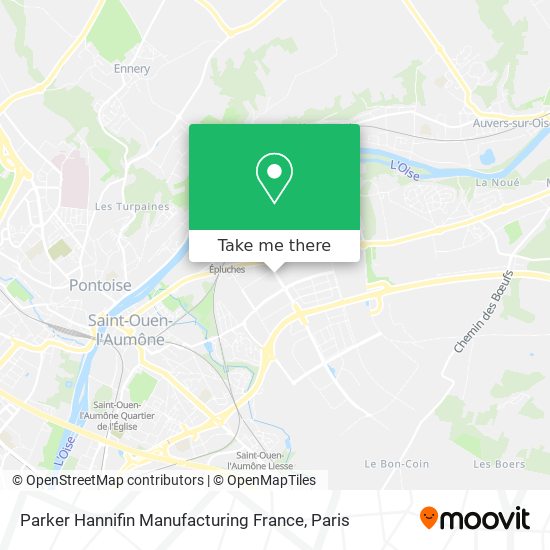 Parker Hannifin Manufacturing France map