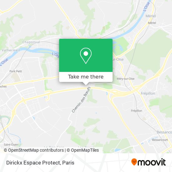 Dirickx Espace Protect map