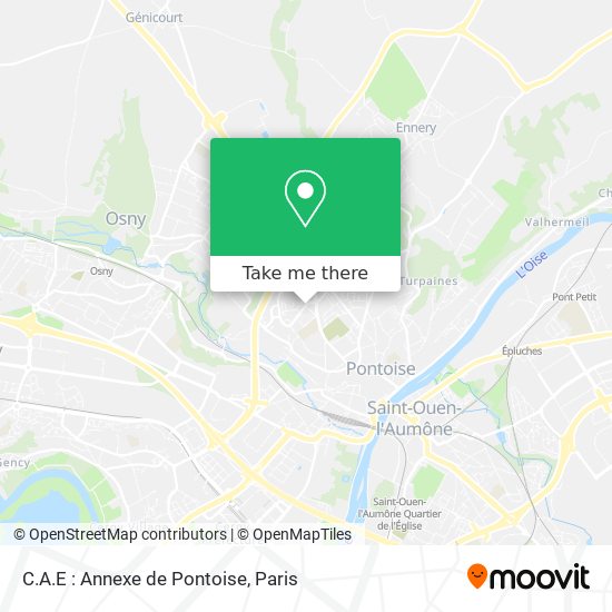 C.A.E : Annexe de Pontoise map