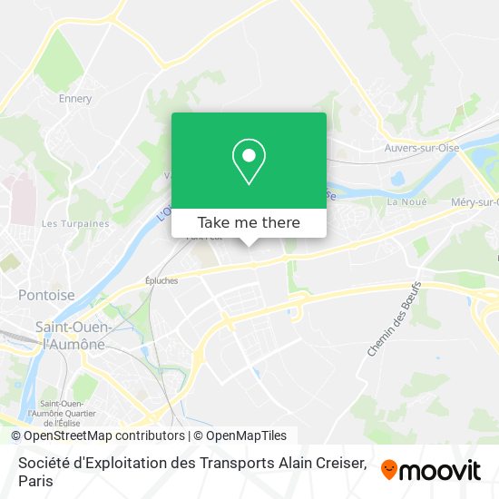 Mapa Société d'Exploitation des Transports Alain Creiser