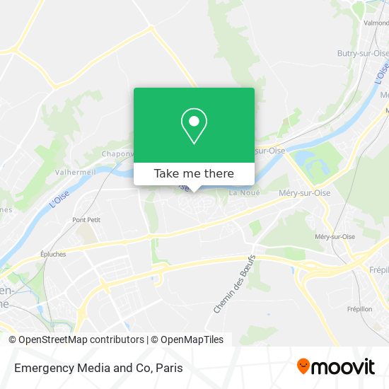 Mapa Emergency Media and Co