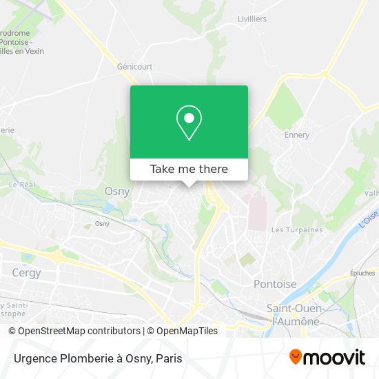 Mapa Urgence Plomberie à Osny