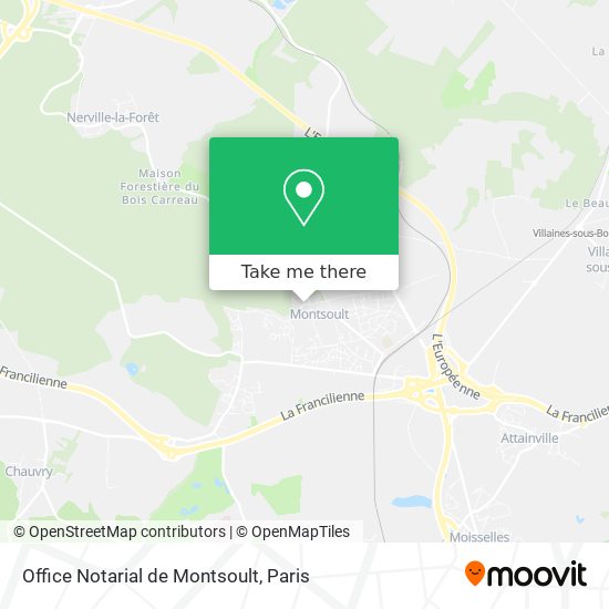 Mapa Office Notarial de Montsoult