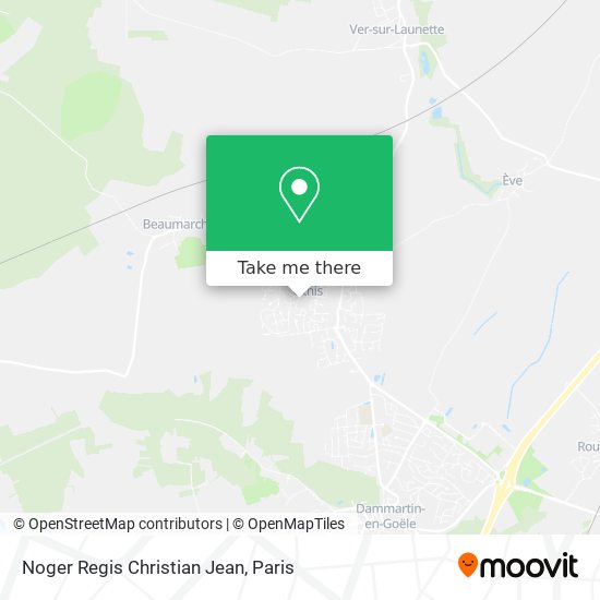 Noger Regis Christian Jean map