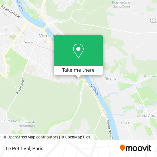Le Petit Val map