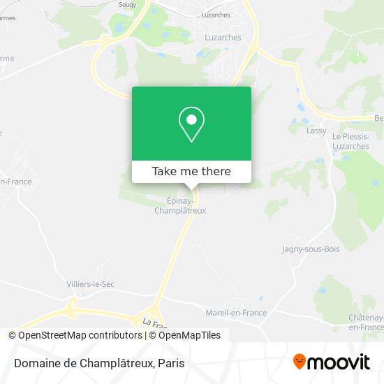 Domaine de Champlâtreux map