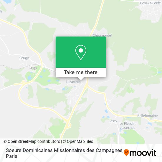 Mapa Soeurs Dominicaines Missionnaires des Campagnes