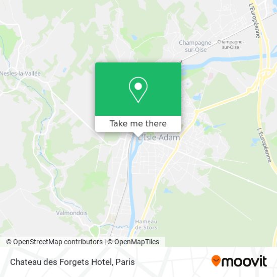 Chateau des Forgets Hotel map