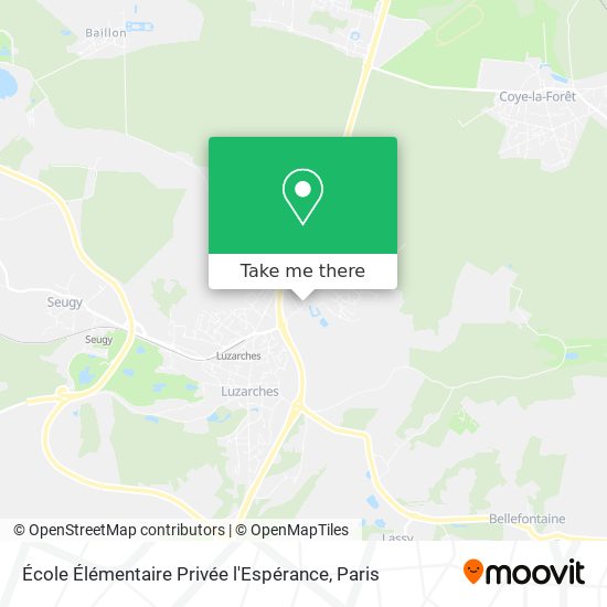 Mapa École Élémentaire Privée l'Espérance