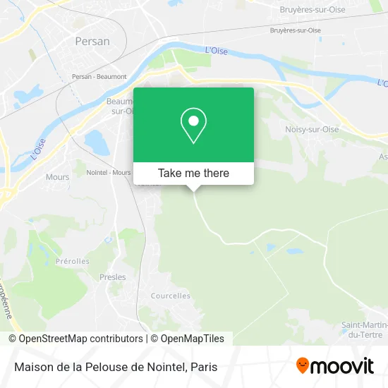 Maison de la Pelouse de Nointel map