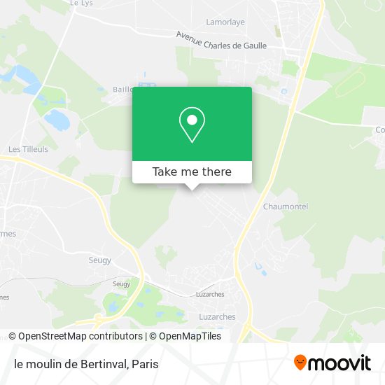 le moulin de Bertinval map