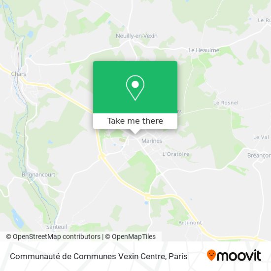 Mapa Communauté de Communes Vexin Centre