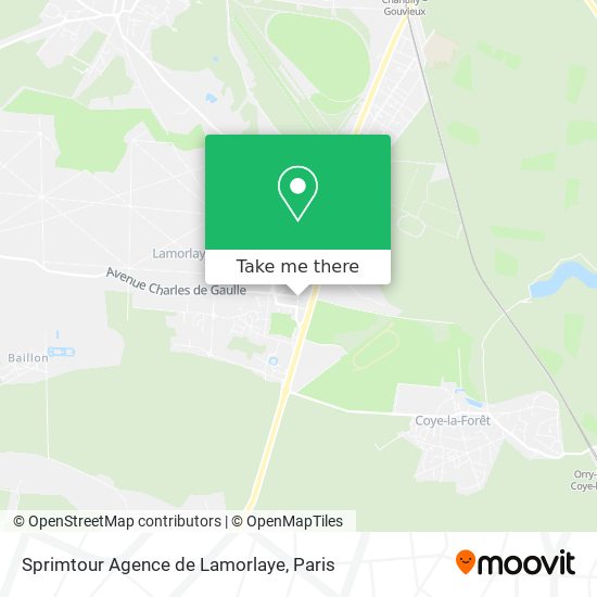 Sprimtour Agence de Lamorlaye map