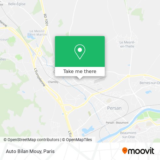 Auto Bilan Mouy map