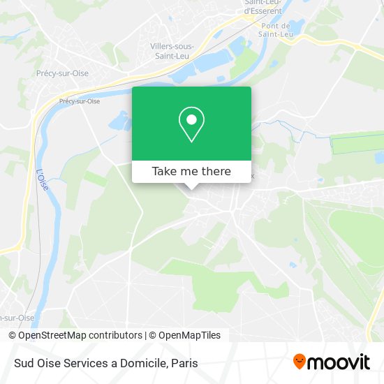 Sud Oise Services a Domicile map