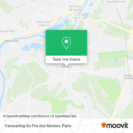 Mapa Caravaning du Pre des Moines