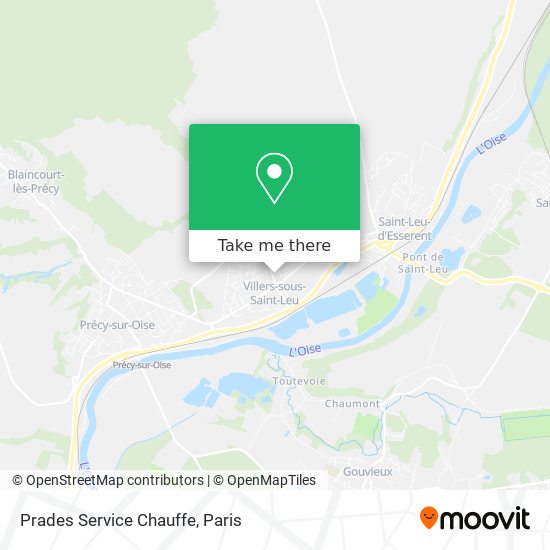 Prades Service Chauffe map