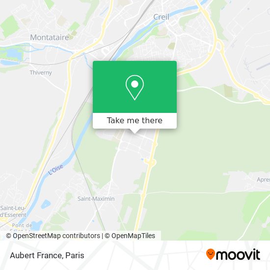 Aubert France map