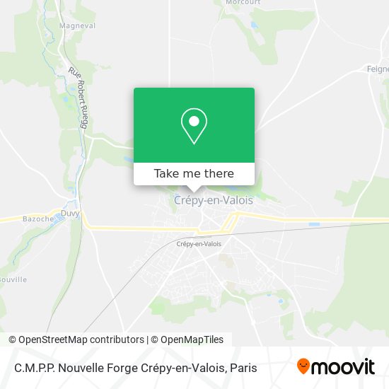 Mapa C.M.P.P. Nouvelle Forge Crépy-en-Valois