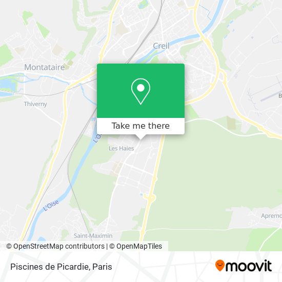 Piscines de Picardie map