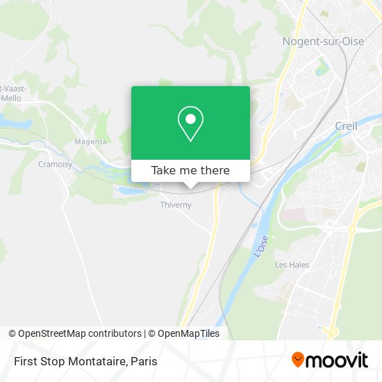 First Stop Montataire map