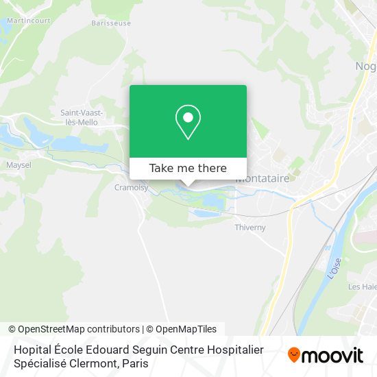 Mapa Hopital École Edouard Seguin Centre Hospitalier Spécialisé Clermont