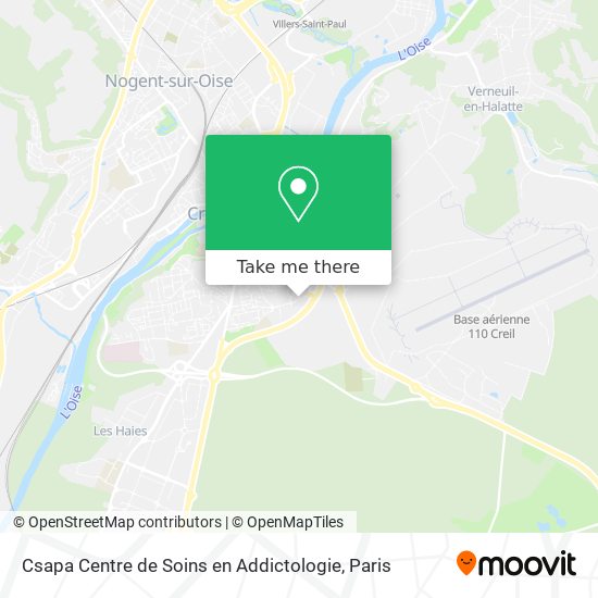 Csapa Centre de Soins en Addictologie map