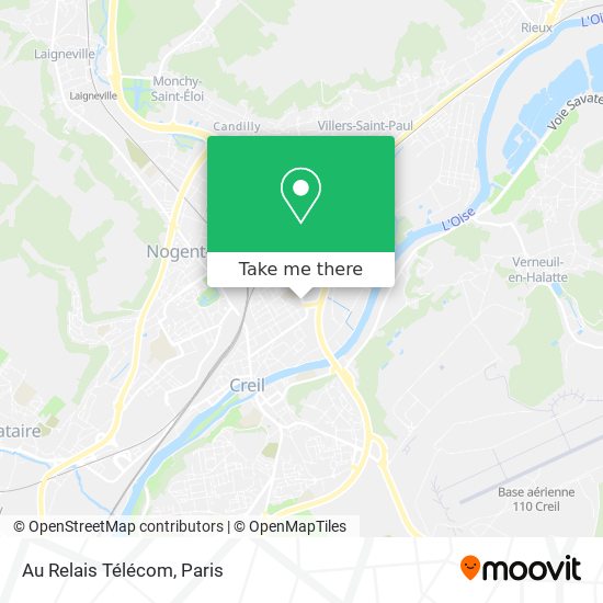 Au Relais Télécom map