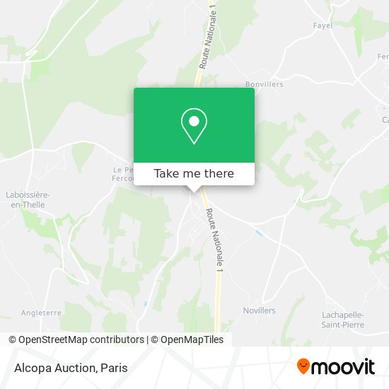 Alcopa Auction map