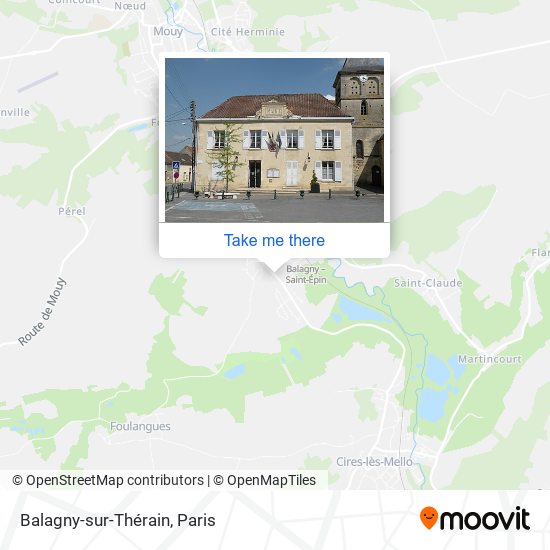 Mapa Balagny-sur-Thérain