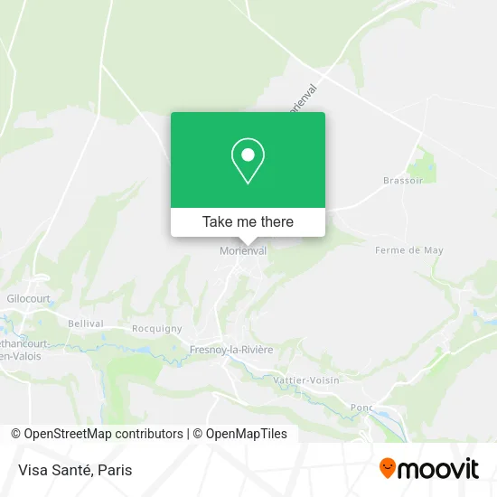 Visa Santé map
