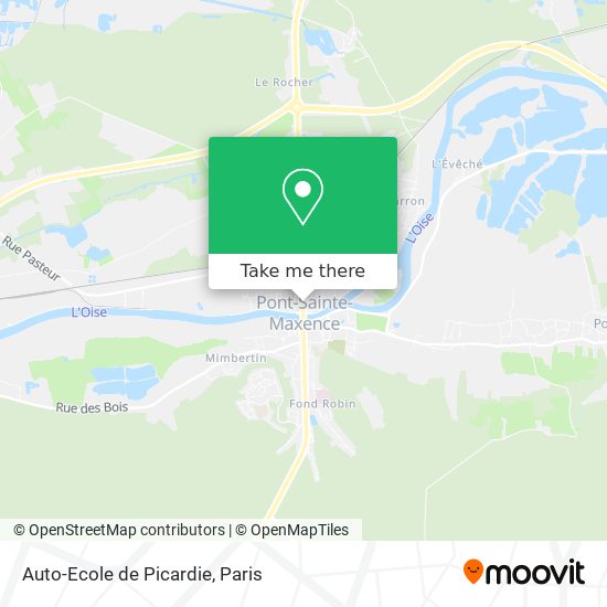 Mapa Auto-Ecole de Picardie