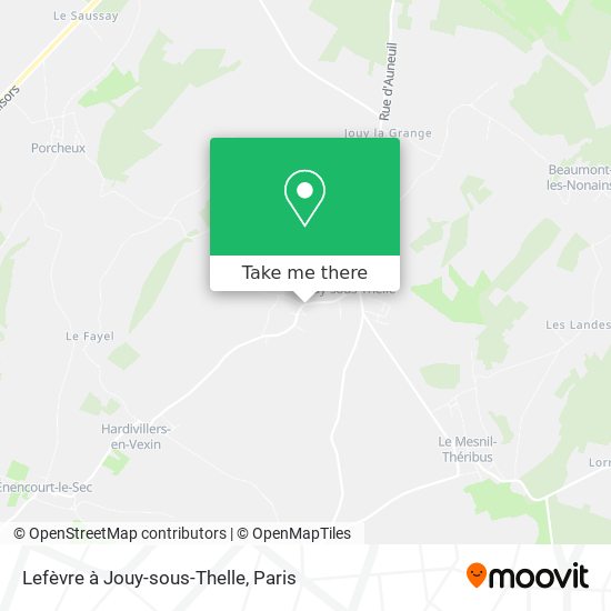 Lefèvre à Jouy-sous-Thelle map