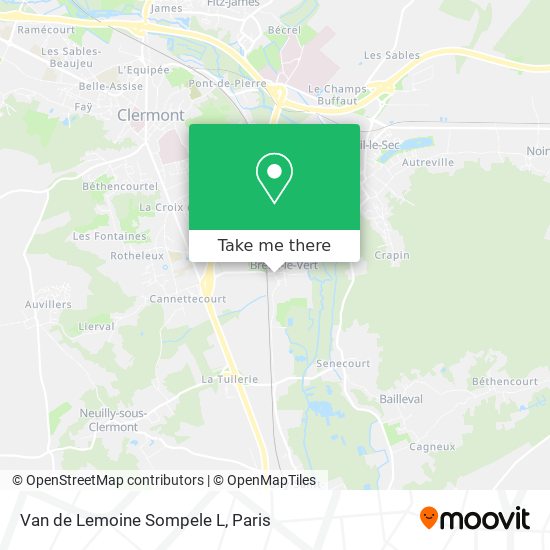 Mapa Van de Lemoine Sompele L