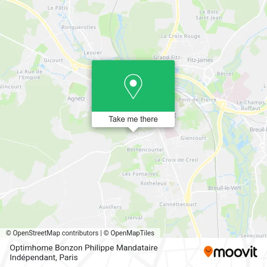 Optimhome Bonzon Philippe Mandataire Indépendant map