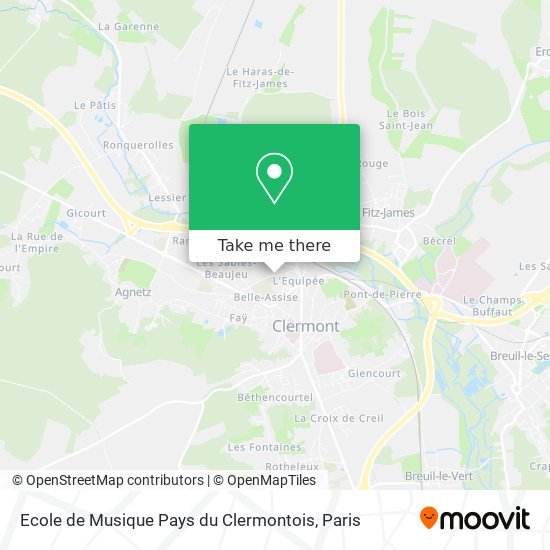 Ecole de Musique Pays du Clermontois map