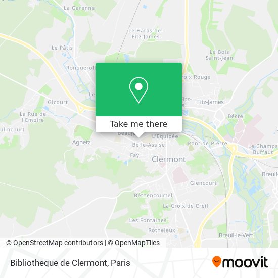 Bibliotheque de Clermont map