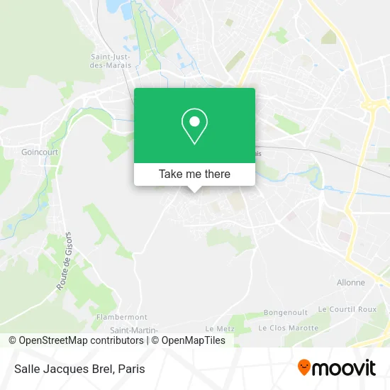 Salle Jacques Brel map